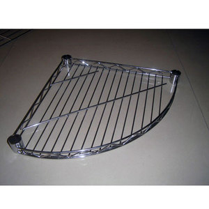 Estante de alambre cromado de alta calidad, estanterías con forma de ventiladores, tiendas y ventiladores de supermercado, sistema de metro en forma de superficie cromada - Product Image 3