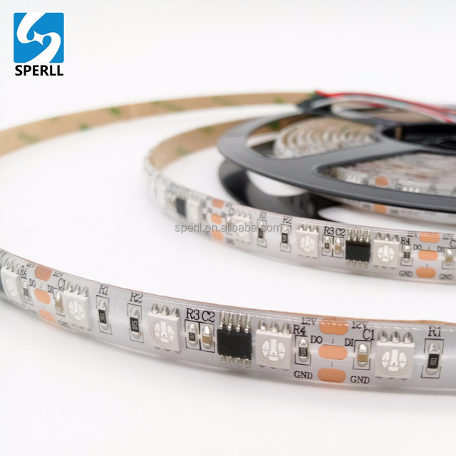 SM16703/WS2811/UCS1903 RGB Addressable LED Pixel Strip SMD5050 60LEDs 20 IC Per Meter DC12V