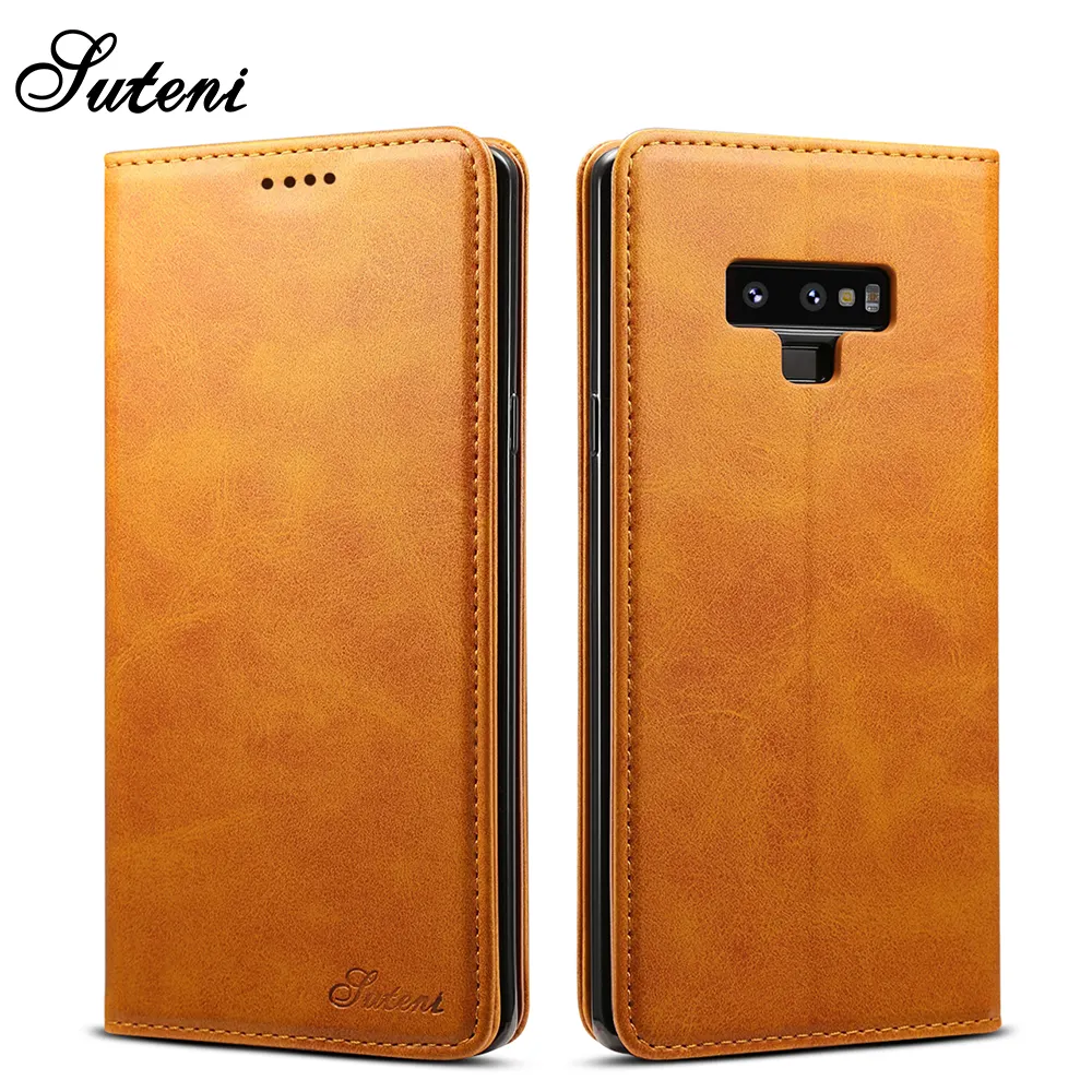 High Quality Amazon Hot Selling Phone Cases Accessories Note 9 Leather Wallet Cover For Samsung Galaxy Note9 Phone Case