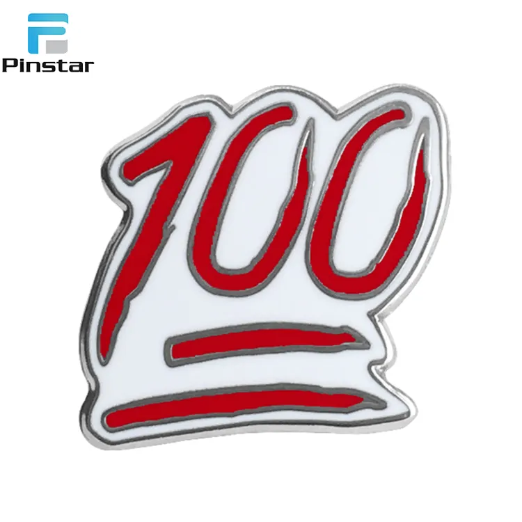 Kunshan завод уникальный цифра 100 коллекционные эмалью значок контакта и значки