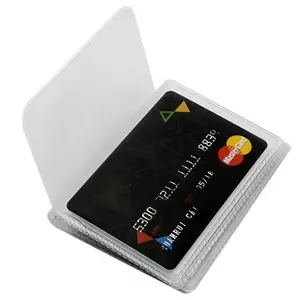 Set 2 sisipan dompet pengganti 6 halaman, tempat kartu PVC untuk Dompet Lipat dua atau lipat tiga
