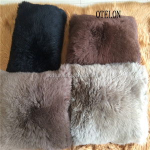 Oreillers en peau de mouton fabriqué en chine, vente en gros, coussin en fourrure de laine de mouton - Product Image 1