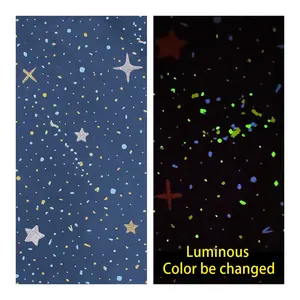 Miglior prezzo glow in the dark tessuto che cambia colore quando il tessuto luminoso per biancheria da letto e tenda