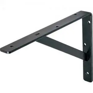 Street Light Mounting Bracket Metal Floating Shelf Black