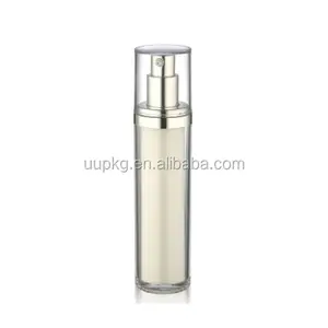 Flacon cosmétique en verre sans air, emballage de luxe, bouteille avec spray ou pompe, de 15ml, 30ml ou 50ml