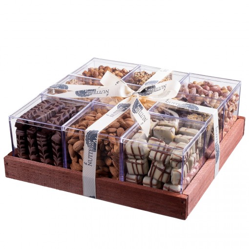 Прозрачный акриловый розовый цветок для свадьбы с акриловой коробкой для шоколада