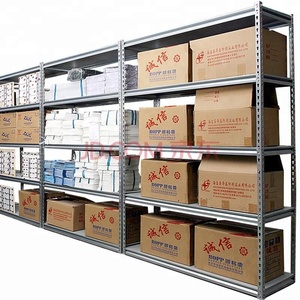 Estante de almacenamiento de hierro en ángulo de remache ligero para almacén, hogar y oficina - Product Image 1
