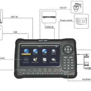 HD DVB-T/T2, DVB-S/S2, DVB-C MPEG-2/4 דיגיטלי לווין finder מד