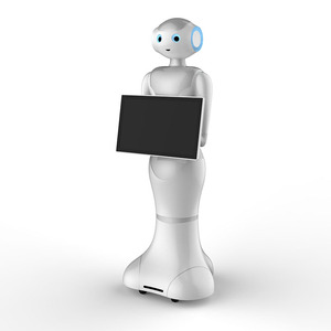 Humanoid Assistant used in airport mall center greeting guiding reception welcome robot