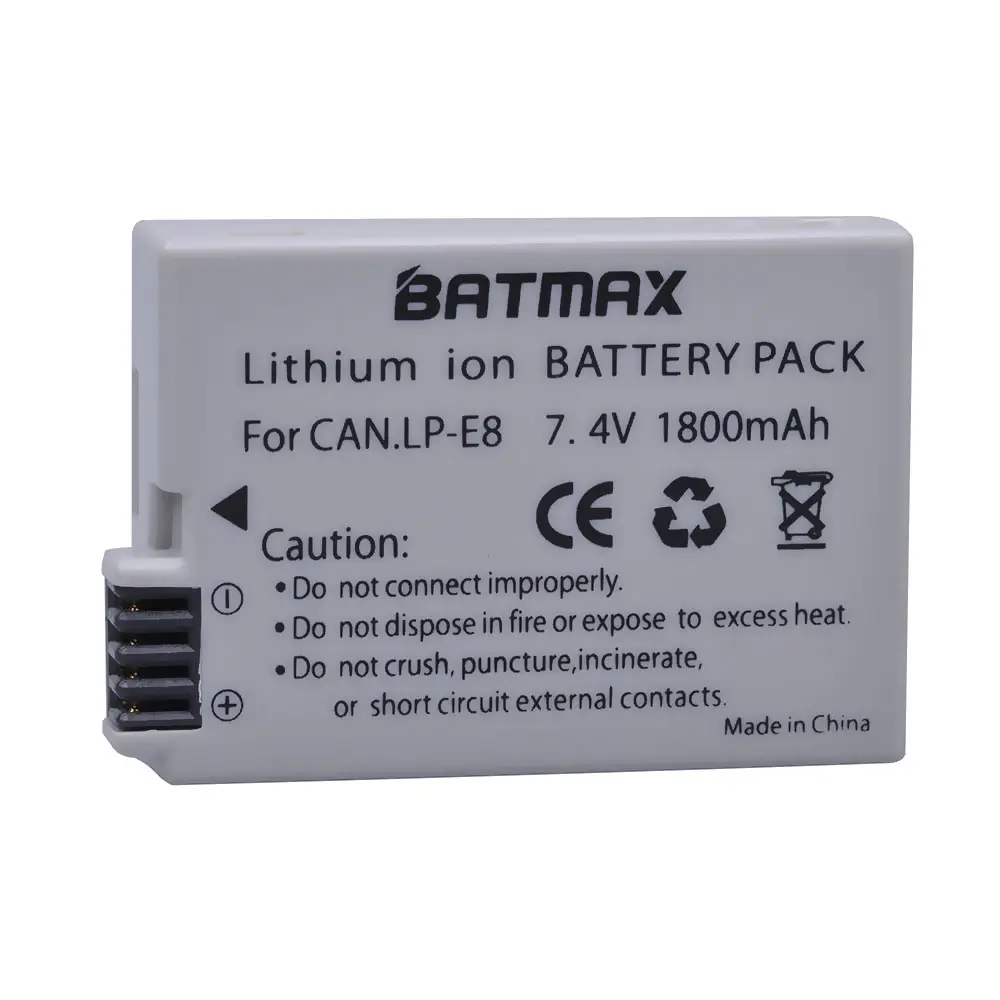 LP-E8 Bateria LP-E8 Lp E8 battery For Canon 550D 600D 650D 700D X4 X5 X6i X7i T2i T3i T4i T5i DSLR Camera 0.11