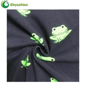 Écologique Tricot Jersey 90% Coton 10% Spandex Personnalisé Imprimé Coton <span class=keywords><strong>Lycra</strong></span> Tissu Pour Bébé - Product Image 3