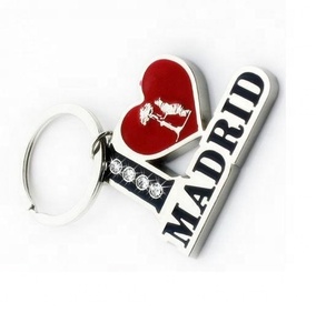 Llavero de Metal Personalizado con Diseño de Recuerdo de España, <span class=keywords><strong>Madrid</strong></span> - Product Image 1