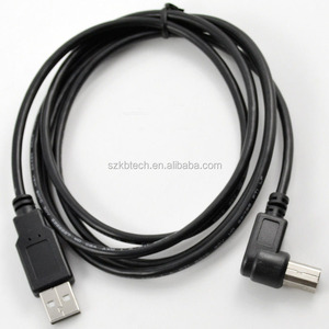 Câble de scanner d'imprimante HD USB 2.0 a mâle à angle gauche de 90 degrés de type B mâle en cuivre pur pour appareils photo et appareils USB d'ordinateur - Product Image 2