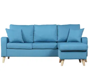 Thai soft corner sleeper sofa with reclining headrest
