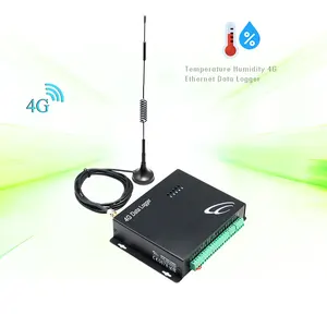 Ricevitore dati gsm con registratore di dati Ethernet 4G di umidità di temperatura