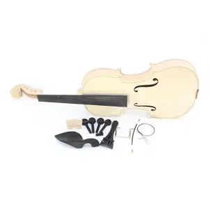 Factory White Handmade Professional Unvarnished Violin 4/4 Wholesale