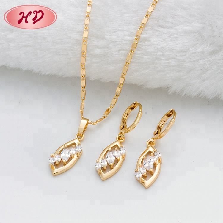 Shop Our Jewelry Market in Guangzhou for 18K Gold Plated Sets