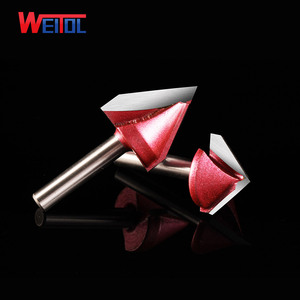 High Quality V groove 3D Wood Engraving Tool V Shape Cnc Router - Product Image 3