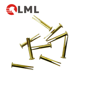 Lot de créoles percées, ensemble en cuivre et aluminium, fer forgé massif, Rivets cirés, OEM, ODM, Rivets - Product Image 5