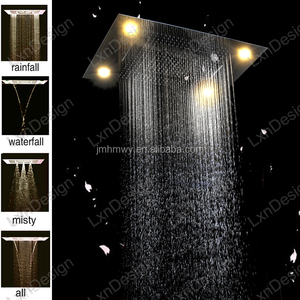 2016 Nuevo diseño 5 función hogar Baño en pared techo niebla lluvia alcachofa <span class=keywords><strong>de</strong></span> la <span class=keywords><strong>ducha</strong></span> led - Product Image 3