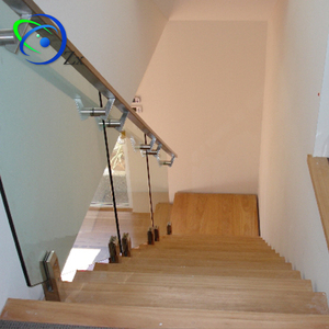 Dễ Dàng Lắp Đặt Cầu Thang Tùy Chỉnh Với Frameless Glass Panel Balustrade <span class=keywords><strong>Mono</strong></span> Stringer Cầu Thang - Product Image 2