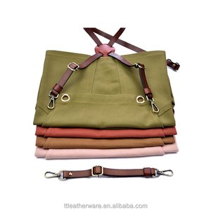 De servicio pesado cera de algodón lona cocina delantal con bolsillo grande en frente - Product Image 4