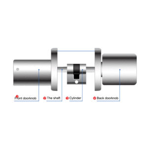 Keyless Electronic Euro <strong>Cylinder</strong> <strong>Lock</strong> 70 mm Adjustable Smar Fingerprint Electric <strong>Lock</strong> <strong>Cylinder</strong> - Product Image 5