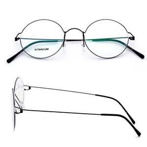 <span class=keywords><strong>Occhiali</strong></span> Senza Viti in Lega di Titanio per Donne, Montatura Ottica Ultraleggera Rotonda per Miopia, <span class=keywords><strong>Occhiali</strong></span> <span class=keywords><strong>da</strong></span> <span class=keywords><strong>Vista</strong></span> Stile Danese e Coreano - Product Image 2