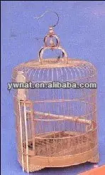 En bois cage à oiseaux en bambou faits à la main antique cage à oiseaux