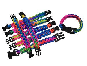 SuperSeed PB-0110 pulseras de Paracord de regalo de Taiwán, pulsera de arcoíris de Nylon - Product Image 4