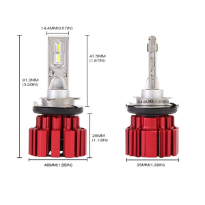 Novsight <span class=keywords><strong>haute</strong></span> puissance <span class=keywords><strong>nouvelle</strong></span> ampoule de voiture automatique LED h7 h4 kit de conversion de phare h15 9007 LED phare - Product Image 2