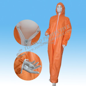 Desechable no tejido traje sobretodo microporosa Coverall SMS - Product Image 1