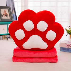 2-1 peluş Paw yastık battaniye dolması yumuşak hayvan peluş oyuncaklar şekil köpek bebek çocuk bebek çocuk doğum günü hediyesi - Product Image 5