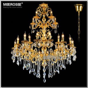 Lustre en cristal MEEROSEE en or rose, grand lustre classique MD3134SG - Product Image 2