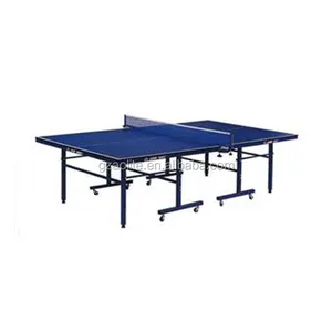 Açık spor Ping Pong iç mekan masa tenisi için hareketli pin pon masası masa katlanabilir egzersiz ekipmanları ana malzeme MDF