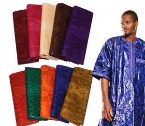 Guinea Thổ Cẩm Miễn Phí Vận Chuyển 5 Yards Bông Vải Bazin Riche Phi Đảng Dress Dệt FEITEX - Product Image 1