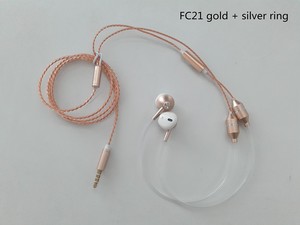 IBrain FC21 oro buena apariencia <span class=keywords><strong>de</strong></span> oro <span class=keywords><strong>cable</strong></span> anti-radiación del tubo <span class=keywords><strong>de</strong></span> aire auricular - Product Image 2