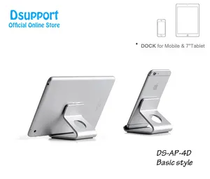 Suporte de alumínio para tablet, suporte com sliver colorido para comprimidos e telefones, suporte universal para tablet