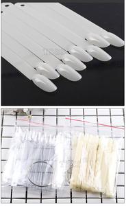 TSZS Professionnel 50 Pcs Ovale Nail Color Chart Acrylique Pratique Nail Swatch Sticks Polonais Affichage En Forme D'éventail Nail Color Chart - Product Image 6