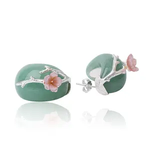 Fine Plum Flower Stone jewelry manufacturer china