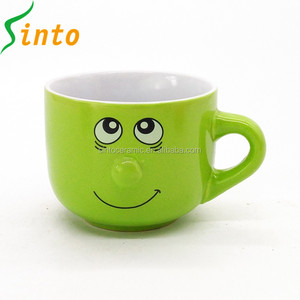 Ventes en gros de grandes tasses à soupe amusantes en grès à gros nez 3D - Product Image 3