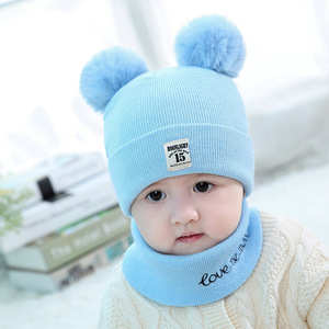 Su ordinazione Bello Sveglio Dei Bambini di Pelliccia Pom Pom Cappello E Sciarpa Berretti Ragazze Dei Ragazzi Bambino Caldo Cappello Sciarpa - Product Image 3