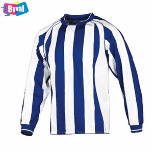 Byval Maglietta di Calcio di Calcio A Manica Lunga Della Camicia Rapida A Secco di Sublimazione Pullover Su Ordinazione Logo di Shopping On-Line - Product Image 2