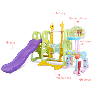 Offerta Speciale: Set Combinato <span class=keywords><strong>Scivolo</strong></span> e Altalena in Plastica per Bambini, Giocattoli da Interno a Prezzo di Fabbrica - Product Image 3