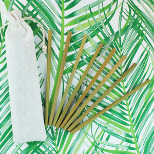 Natural <strong>Bamboo</strong> <strong>Straws</strong> Boba <strong>Straws</strong> Biodegradable Drinking <strong>Straw</strong> - Product Image 6