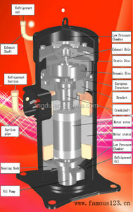 Hermetische Scroll Daikin Compressor D Type JT236D-YE,JT236D-P1YE, JT236D-Y1L - Product Image 2