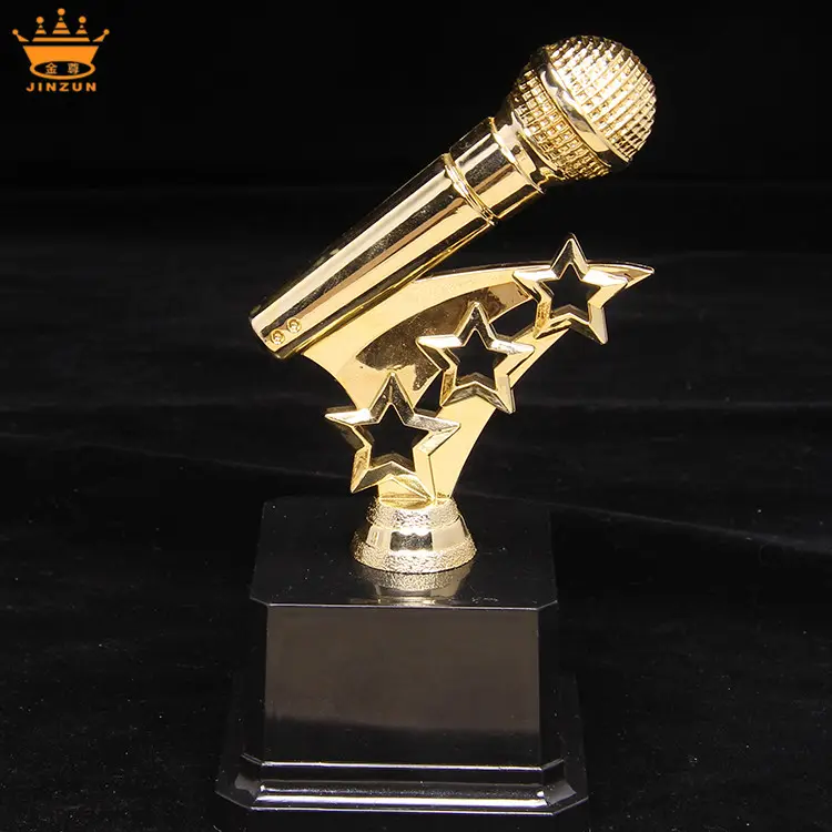 2023 custom cheap latest design inflatable small plastic music trophy and awards