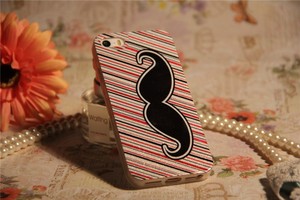 corea del estilo lindo bigote bling tendencia suave caja del teléfono para el iphone 5s - Product Image 3
