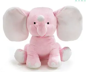 灰色大象毛绒玩具25厘米坐大小大象玩具出售OEM毛绒毛绒动物大象玩具
