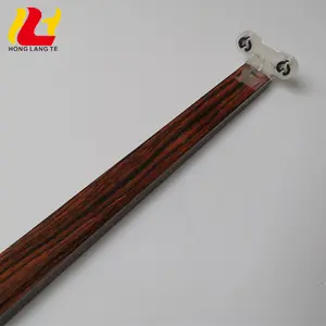 Indoor PP Lamp Holder Wooden T8 Led Lighting Glass Double Tube Without Ballast Wall Lighting Batten Bracket With Flat Cover